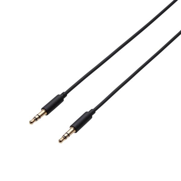 ELECOM(エレコム) AUXケーブル/φ35オス-φ35オス/スリム/0.5m AX-35M05BK ブラック | ELECOM | 01