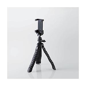 ELECOM(エレコム) スマートフォン用 フレキシブル三脚 P-STFLBK ブラック | ELECOM