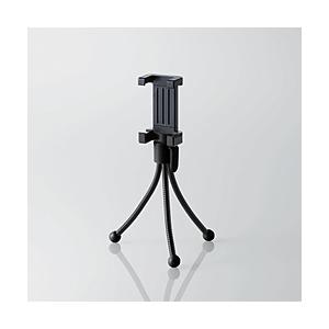 ELECOM(エレコム) スマートフォン用 ミニ三脚 P-STMNBK ブラック 【864】 | ELECOM