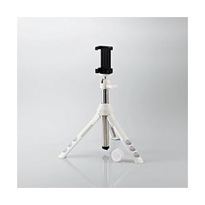 ELECOM(エレコム) スマートフォン用/2way三脚/リモコン付/ホワイト P-STSRWH | ELECOM