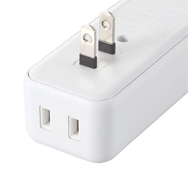 ELECOM(エレコム) USBタップ USBメス×3 AC×2 直挿シ ケーブル無 2.4A ホワイト MOT-U08-23WH | ELECOM | 03