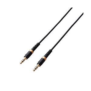ELECOM(エレコム) AUXケーブル φ3.5オス-φ3.5オス 高耐久 スリム 0.5m ブラック AX-35MS05BK | ELECOM