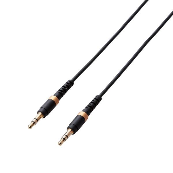 ELECOM(エレコム) AUXケーブル φ3.5オス-φ3.5オス 高耐久 スリム 0.5m ブラック AX-35MS05BK | ELECOM | 01