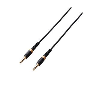 ELECOM(エレコム) AUXケーブル φ3.5オス-φ3.5オス 高耐久 スリム 0.5m ブラック AX-35MS10BK | ELECOM