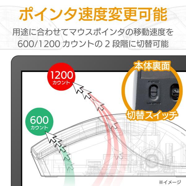 ELECOM(エレコム) 3D CAD向け3ボタンマウス/無線2.4GHz/ブラック M-CAD01DBBK | ELECOM | 04