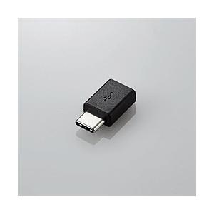 ELECOM(エレコム) USB変換アダプタ microBメス-Cオス ブラック   MPA-XMBFCMADNBK | ELECOM