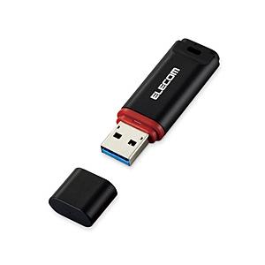 ELECOM(エレコム) USBメモリ データ復旧付き(Chrome/iPadOS/iOS/Mac/Windows11対応) ブラック MF-DRU3064GBKR ［64GB /USB TypeA /USB3.2 /キャップ式］ 【864】 | ELECOM