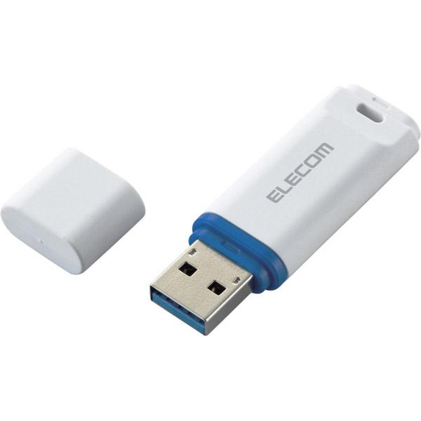 ELECOM(エレコム) USBメモリ データ復旧付き(Chrome/iPadOS/iOS/Mac/Windows11対応) ホワイト MF-DRU3064GWHR ［64GB /USB TypeA /USB3.2 /キャップ式］ 【864】 | ELECOM | 01