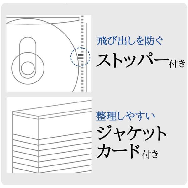 ELECOM(エレコム) Blu-ray/DVD/CD対応 クリアケース 12枚収納  クリア CCD-FBB12CR | ELECOM | 07