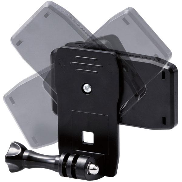 ELECOM(エレコム) GoPro HERO10 9 8 7 6 5 MAX アクセサリー クリップ マウント 360度回転式 落下防止 ネジ式 アクションカメラ ブラック   AC-MBCP02BK | ELECOM | 03