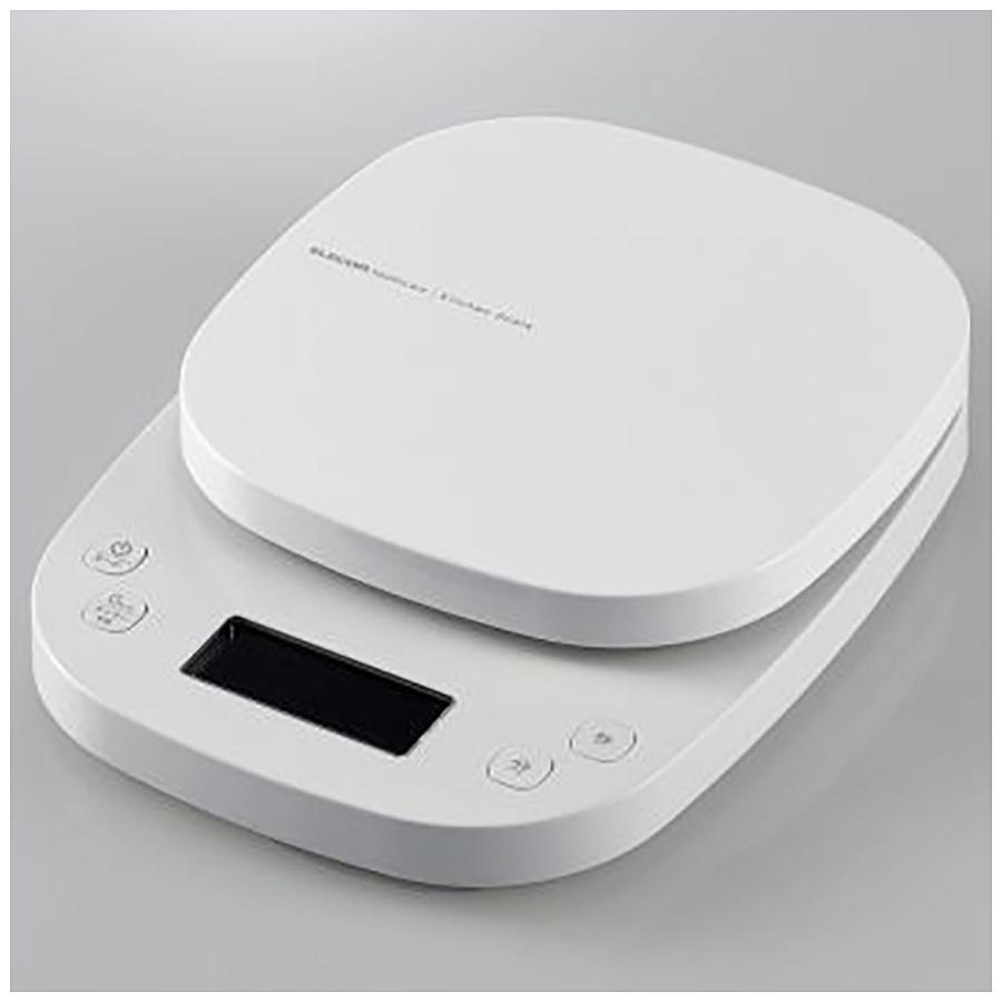 ELECOM(エレコム) キッチンスケール タイマー付 最大2kg 最小0.1g表示  ホワイト HCS-KS03WH | ELECOM | 01