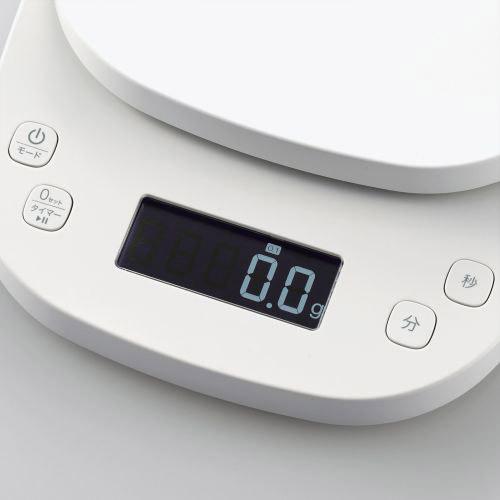 ELECOM(エレコム) キッチンスケール タイマー付 最大2kg 最小0.1g表示  ホワイト HCS-KS03WH | ELECOM | 03