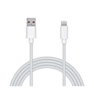 iPhone 充電ケーブル ライトニングケーブル 2m MFi認証 【 Lightning コネクター搭載 iPhone iPad iPod AirPods 対応 】 ホワイト  ホワイト MPA-UAL20WH ［2m］ | ELECOM