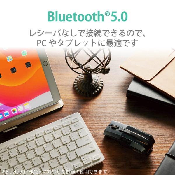 ELECOM(エレコム) マウス CAPCLIP PRO(Android/iPadOS/iOS/Mac/Windows11対応) ブラック M-CCP1BBBK ［光学式 /無線(ワイヤレス) /4ボタン /Bluetooth］ | ELECOM | 05