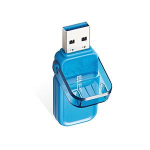 ELECOM(エレコム) USBメモリ (Chrome/iPadOS/iOS/Mac/Windows11対応) ブルー MF-FCU3128GBU ［128GB /USB TypeA /USB3.1 /キャップ式］ [振込不可] | ELECOM
