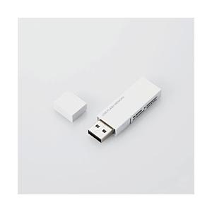 ELECOM(エレコム) USBメモリ  ホワイト MF-MSU2B64GWH ［64GB /USB2.0 /USB TypeA /キャップ式］ | ELECOM