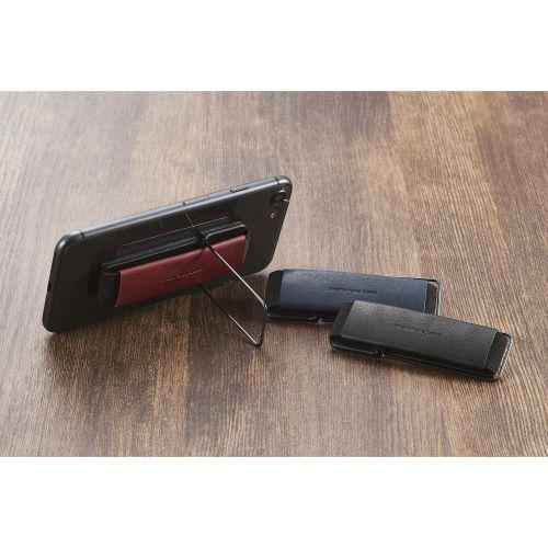 ELECOM(エレコム) スマートフォン用ストラップ スマホバンド レザー スタンド機能 ブラック P-STBLSBK | ELECOM | 06