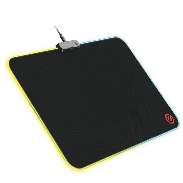 ELECOM(エレコム) ゲーミングマウスパッド [460ｘ300ｘ10mm] 光る/中目クロス ブラック MP-GL02BK 【852】 | ELECOM