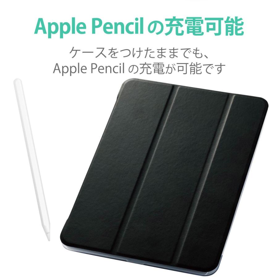 iPad Air 10.9インチ 第5世代 第4世代 （2022/2020年） ケース カバー 手帳型 フラップ ソフトレザー スリープ対応 マグネット 2アングル 背面クリア 薄型 軽… | ELECOM | 05