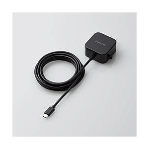 ELECOM(エレコム) AC充電器 スマホ・タブレット用 2.4A出力 Type-C USB-C ケーブル一体型  ブラック MPA-ACC21BK | ELECOM
