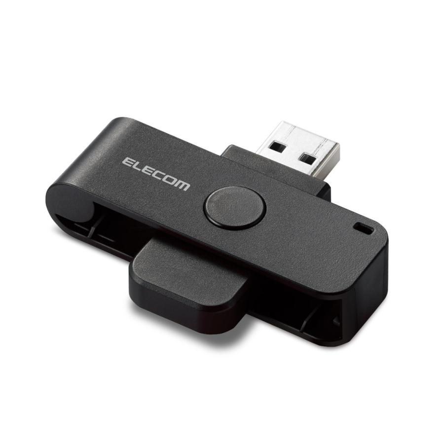 ELECOM(エレコム) 接触型ICカードリーダーライター USB-A接続 (Mac/Windows11対応) ブラック MR-ICD102BK ［マイナンバーカード対応］ | ELECOM | 01