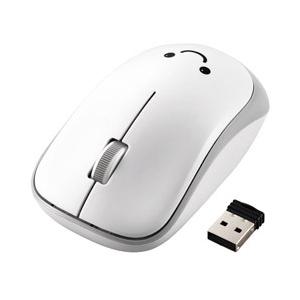 ELECOM(エレコム) M-IR07DRKWH マウス 抗菌省電力 ホワイト [IR LED /3ボタン /USB /無線(ワイヤレス)] 【864】 | ELECOM