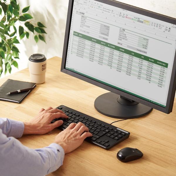 ELECOM(エレコム) キーボード 抗菌(Windows11対応) ブラック TK-FCM107KBK ［有線 /USB］ | ELECOM | 06