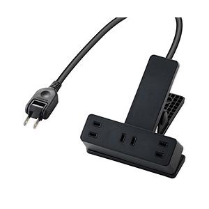 ELECOM(エレコム) クリップタップ/雷サージ付/3個口/5.0ｍ  ブラック T-KF03-2350BK | ELECOM
