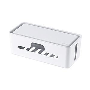 ELECOM(エレコム) ケーブルボックス [小 W310ｘD140ｘH110mm] タブレット・スマホ スタンド機能  ホワイト EKC-BOX003WH | ELECOM