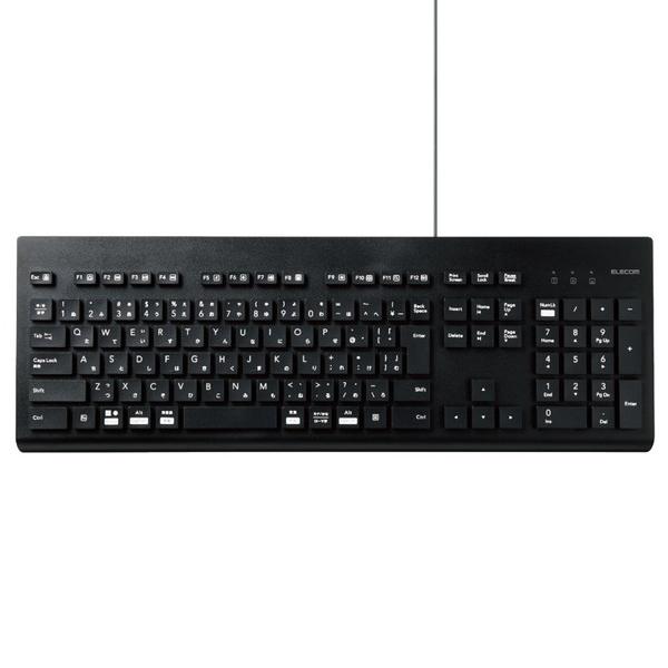 ELECOM(エレコム) キーボード 抗菌(Chrome/Mac/Windows11対応) ブラック TK-WS01UMKBK ［有線 /USB］ | ELECOM