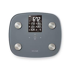 ELECOM(エレコム) ECLEAR（エクリア） 体組成計 グレー HCS-FS05GY [スマホ管理機能あり] | ELECOM