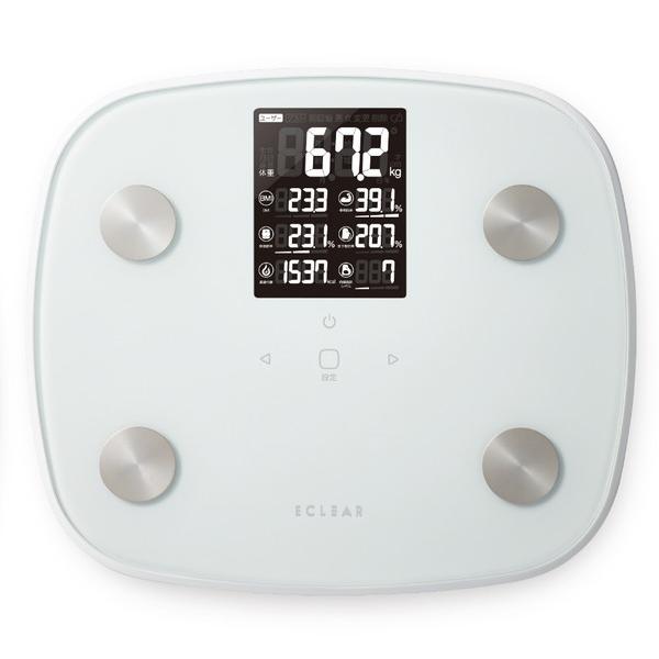 ELECOM(エレコム) ECLEAR（エクリア） 体組成計 ホワイト HCS-FS05WH [スマホ管理機能あり] [振込不可] | ELECOM | 01