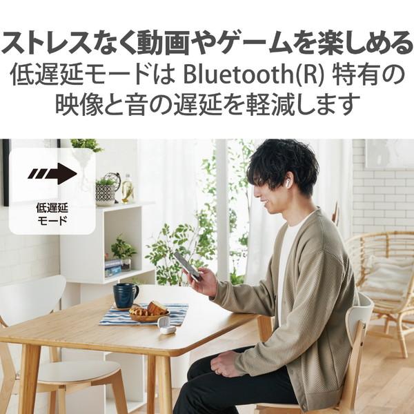 ELECOM(エレコム) 完全ワイヤレスイヤホン  ホワイト LBT-TWS13WH ［ワイヤレス(左右分離) /ノイズキャンセリング対応 /Bluetooth対応］ | ELECOM | 04