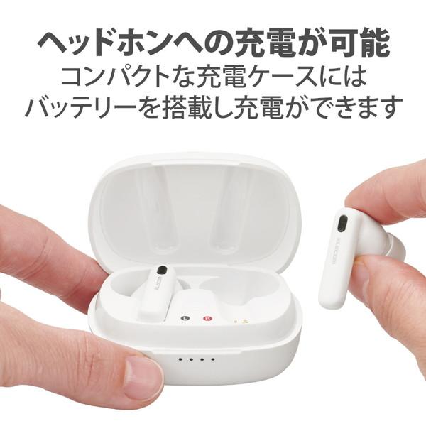 ELECOM(エレコム) 完全ワイヤレスイヤホン  ホワイト LBT-TWS13WH ［ワイヤレス(左右分離) /ノイズキャンセリング対応 /Bluetooth対応］ | ELECOM | 06