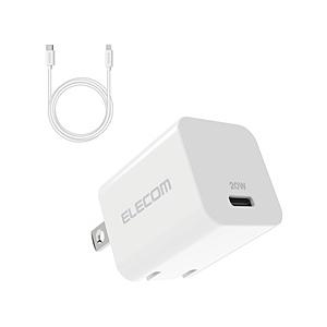 LightningAC充電器/USB Power Delivery対応/20W/USB-C1ポート/USB-C-Lightningケーブル付属/スイングプラグ/1.5m  ホワイト MPA-ACLP04WH ［20W］ | ELECOM