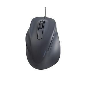 ELECOM(エレコム) マウス 【左手用】EX-G Mサイズ 抗菌(Chrome/Mac/Windows11対応) ブラック M-XGM31UBSKBK ［BlueLED /有線 /5ボタン /USB］ 【864】 | ELECOM