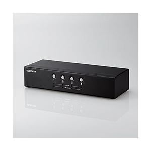 ELECOM(エレコム) パソコン切替器(KVM) VGA対応 (Mac/Windows11対応)  KVM-NVXSN4 ［4入力 /1出力 /手動］ | ELECOM