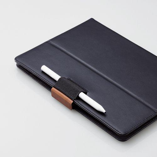 タブレットPC用 [8.5〜11.5インチ] 汎用 手帳型ソフトレザーケース 3アングル/ハンドベルト/ペンホルダー/マグネットフラップ  ブラック TB-10HPG3LBK | ELECOM | 08