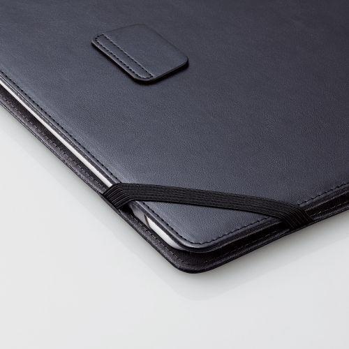 ELECOM(エレコム) タブレットPC用 [8.5〜11.5インチ] 汎用 手帳型ソフトレザーケース 2アングル/ペンホルダー/フラップベルト  ブラック TB-10SPG2LBK | ELECOM | 08