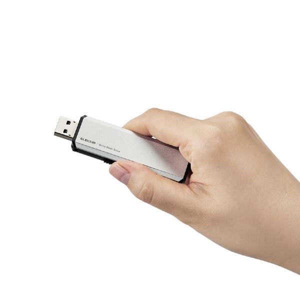 ELECOM(エレコム) ESD-EWA0250GSV 外付けSSD USB-C＋USB-A接続 PS5/PS4、録画対応(Android/iPadOS/Mac/Windows11対応) シルバー ［250GB /ポータブル型］ | ELECOM | 07