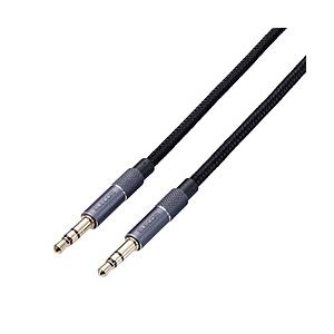 ELECOM(エレコム) 2m ステレオミニプラグ AUX オーディオケーブル φ3.5mm 高耐久  ブラック AX-35MA20BK ［2.0m］ | ELECOM