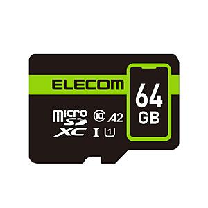 ELECOM(エレコム) MicroSDXCカード/データ復旧サービス2年付/UHS-I U1 90MB/s 64GB   MF-SP064GU11A2R ［64GB］ | ELECOM