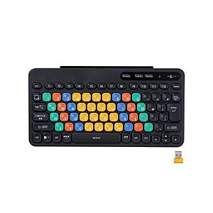 ワイヤレスキーボード 無線 2.4GHz コンパクト カラー キーボード Caps Lock機能無効化スイッチ 【 Windows PC Chromebook 対応 】 プログラミング タイピン… | ELECOM