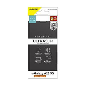 ELECOM(エレコム) Galaxy A23 5G（SC-56C/SCG18）/レザーケース/手帳型/UltraSlim/薄型/磁石付き  ブラック PM-G227PLFUBK | ELECOM
