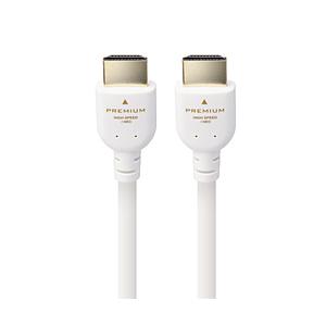 ELECOM(エレコム) 1.5m HDMIケーブル Premium HDMI 4K 60P  ホワイト DH-HDPS14E15WH 【852】 | ELECOM