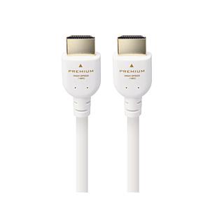 ELECOM(エレコム) 2m HDMIケーブル Premium HDMI 4K 60P  ホワイト DH-HDPS14E20WH 【852】 | ELECOM