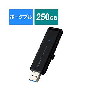 ELECOM(エレコム) ESD-EMB0250GBK 外付けSSD USB-A接続 PS5/PS4、録画対応(Mac/Windows11対応) ブラック ［250GB /ポータブル型］ | ELECOM