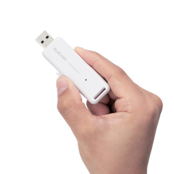 ELECOM(エレコム) ESD-EMB0250GWH 外付けSSD USB-A接続 PS5/PS4、録画対応(Mac/Windows11対応) ホワイト ［250GB /ポータブル型］ | ELECOM | 07