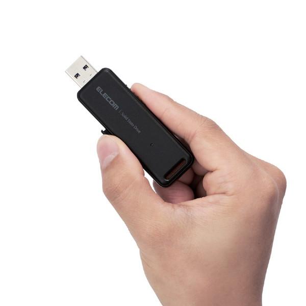 ELECOM(エレコム) ESD-EMB0500GBK 外付けSSD USB-A接続 PS5/PS4、録画対応(Mac/Windows11対応) ブラック ［500GB /ポータブル型］ | ELECOM | 07