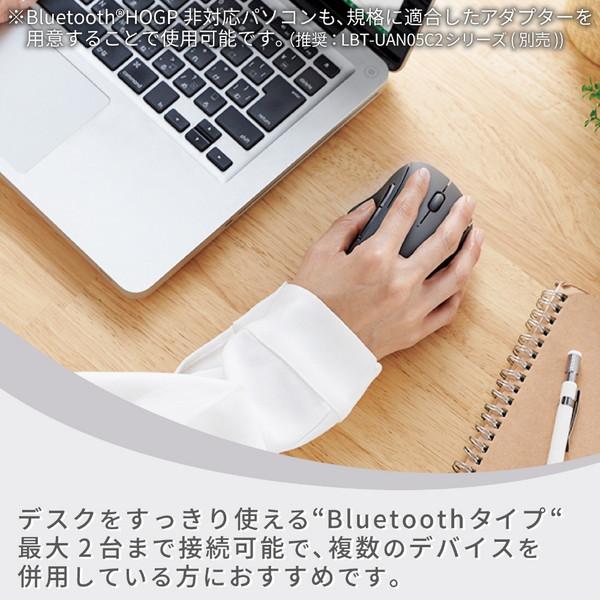 マウス SHELLPHA 抗菌(Chrome/Android/iPadOS/iOS/Mac/Windows11対応) ブラック M-SH20BBSKBK ［BlueLED /無線(ワイヤレス) /5ボタン /Bluetooth］ | ELECOM | 05